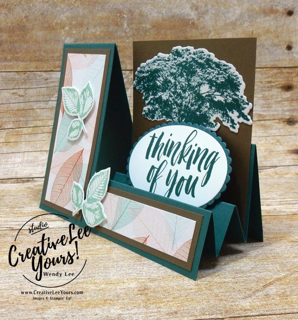 Thinking of you step card by belinda rodgers, cardmaking, handmade card, rubber stamps, stamping, stampin up, wendy Lee, #creativeleeyours, creatively yours, creative-lee yours, SU, SU cards, rooted in nature stamp set, birthday, diemonds team swap