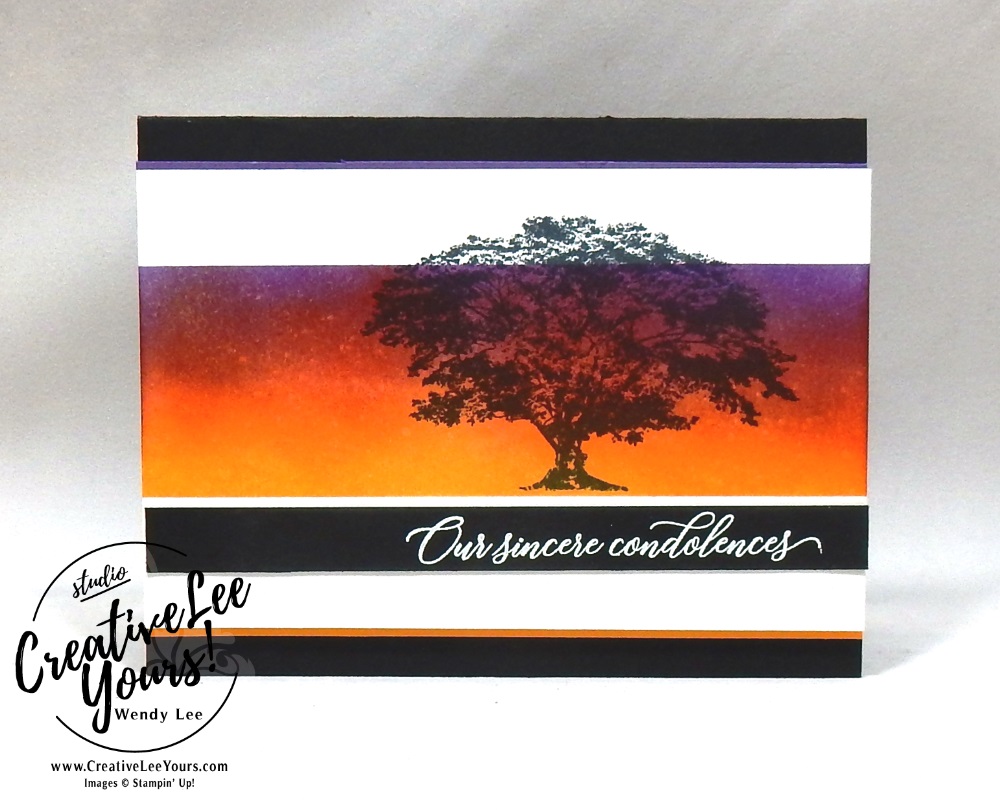 Burnished Sincere Condolences by wendy lee, Stampin Up, stamping, handmade card, friend, thank you, birthday, stmpathy, #creativeleeyours, creatively yours, creative-lee yours, July 2018 FMN card class, forget me not, SU, SU cards, rubber stamps, Rooted in Nature stamp set. Kindness & Compassion stamp set, waterfront stamp set, paper crafting, all occasions, FMN, embossing