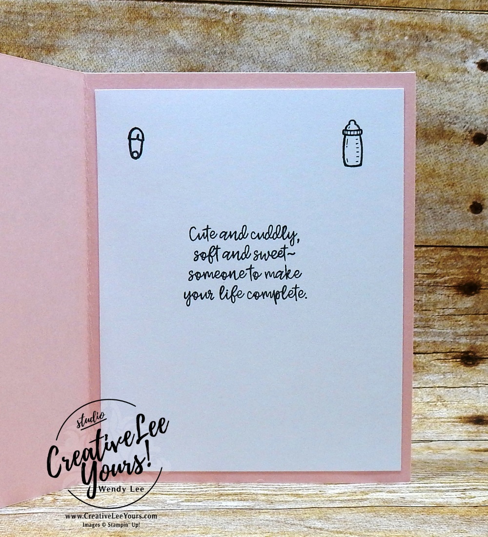 Daddy's Girl by Pam Lawson, wendy lee, Stampin Up, stamping, handmade card, friend, thank you, birthday, baby, get well, #creativeleeyours, creatively yours, creative-lee yours, diemonds team swap, sweet baby stamp set, SU, SU cards, rubber stamps