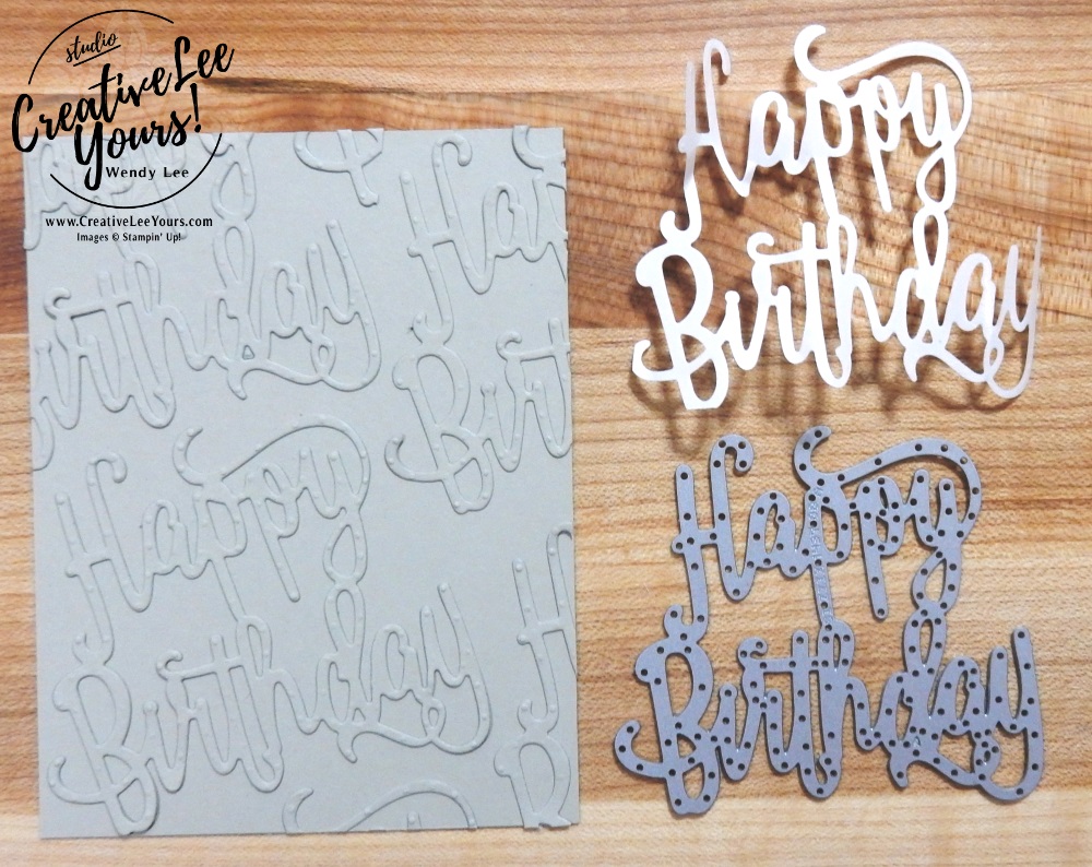 Birthday Balloon by wendy lee, Stampin Up, stamping, handmade card, friend, thank you, birthday, #creativeleeyours, creatively yours, creative-lee yours, Up & Away thinlits, Happy Birthday Gorgeous stamp set, happy birthday thinlits, SU, SU cards, rubber stamps