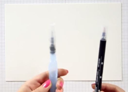 Aqua Painter & Blender Pen Techniques Video, Wendy Lee, stampin Up, #creativeleeyours, hand made, stamping, creatively yours, creative-lee yours, watercolor