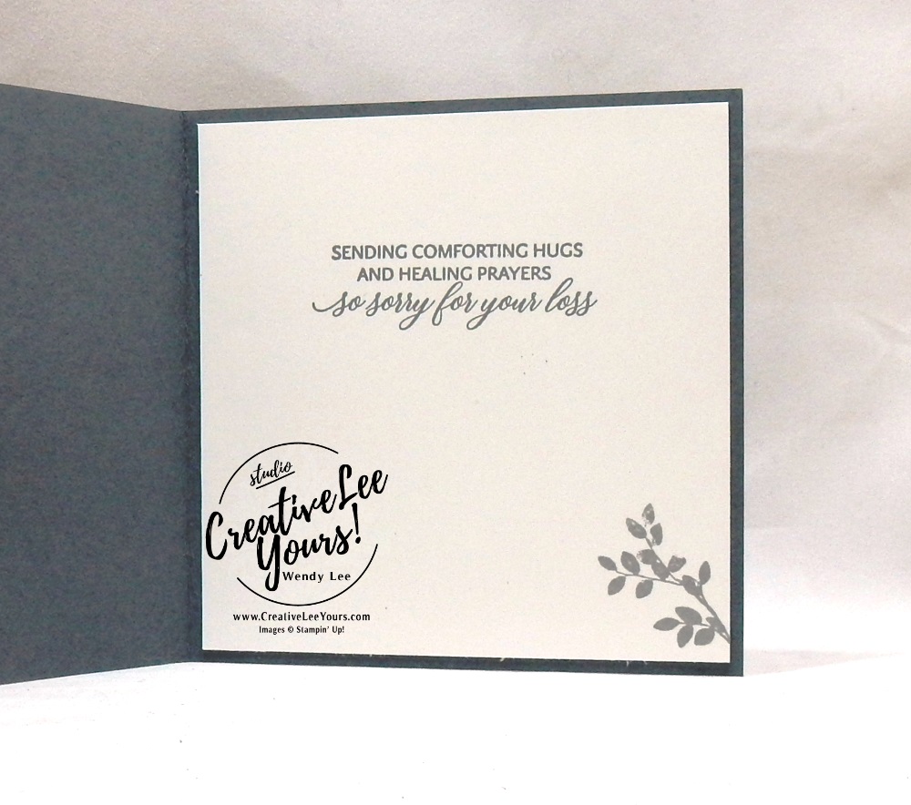 Healing Prayers by Wendy Lee, Printable Tutorial, Kylie’s International Highlights winners Blog Hop , stampin Up, SU, #creativeleeyours, hand made card, loss, sympathy, stamping, creatively yours, creative-lee yours, rooted in nature stamp set, kindness & compassion stamp set, printable tutorial, DIY, masculine, tree