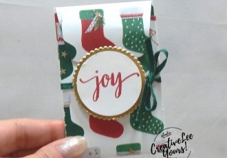 November 2017 Back in Plaid Paper Pumpkin Kit by wendy lee, stampin up, handmade cards, rubber stamps, stamping, kit, subscription, #creativeleeyours, creatively yours, creative-lee yours, holiday, christmas, alternate, bonus tutorial, fast & easy, DIY, masculine, October 2018 FMN class, card club, gift card holder
