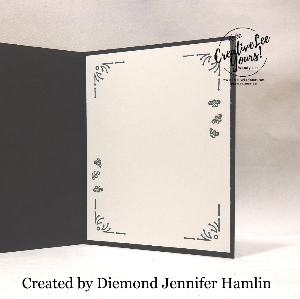 Hello There by Jennifer Hamlin, wendy lee, Stampin Up, stamping, handmade card, friend, thank you, birthday, thinking of you, #creativeleeyours, creatively yours, creative-lee yours, SU, SU cards, rubber stamps, demonstrator, business, DIY, cling stamps, so hoppy together stamp set, around the corner stamp set, fast & easy,  diemonds team swap, #simplestamping