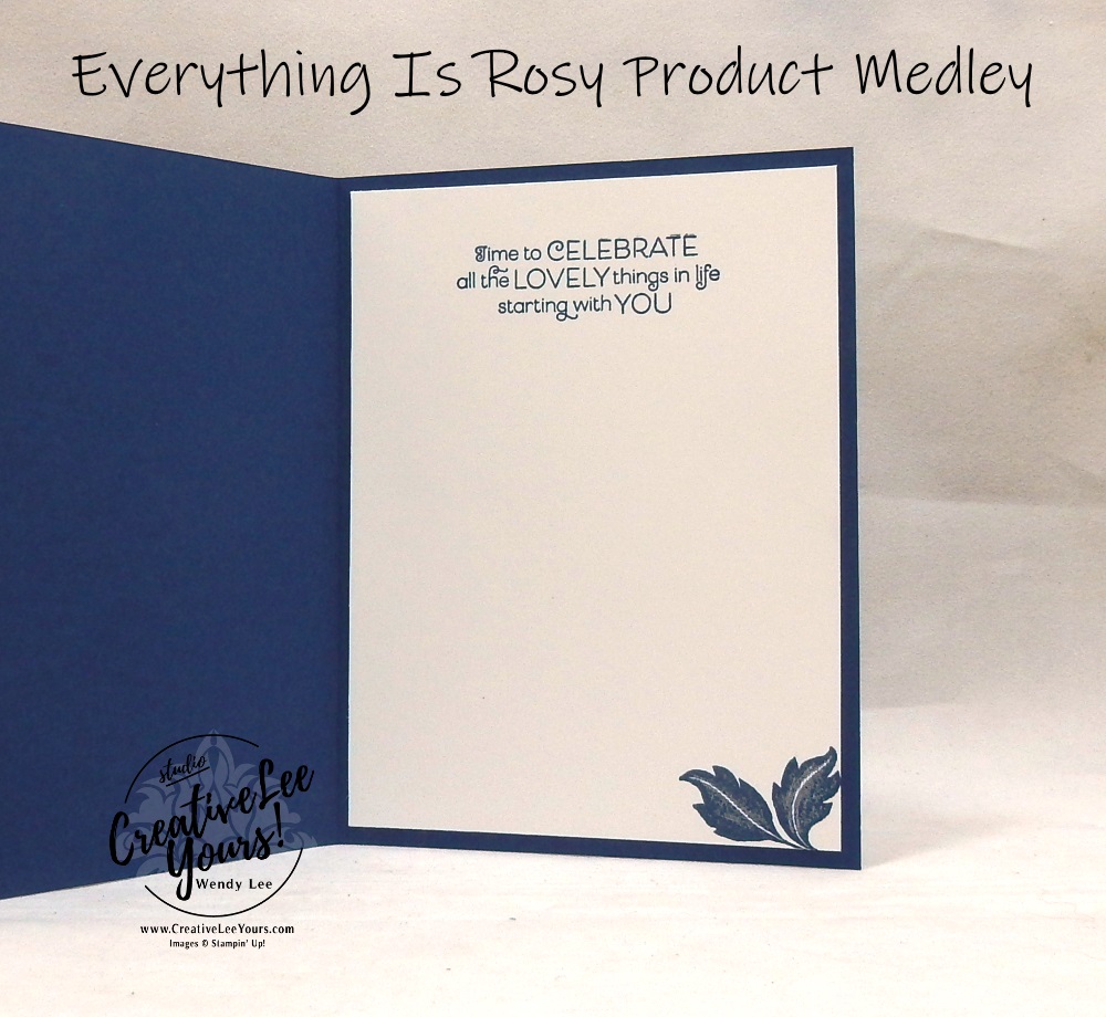 Everything Is Rosy, Product Medley, Kit, wendy lee, stampin up, SU, coordinating products, #patternpaper, handmade cards, rubber stamps, stamping, limited release, exclusive, #creativeleeyours, creatively yours, creative-lee yours, birthday, congratulations, thank you, friend, video,  fast & easy, DIY, #simplestamping, flowers, foil, rose gold