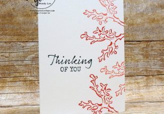 Thinking Of You Coral by wendy lee, stamping off, stampin up, papercrafting, #creativeleeyours, creativelyyours, creative-lee yours, SU, seahorse, beach, shell, coral, summer fun, stampin up, thank you, gratitude, get well, encouragement, birthday, masculine