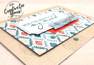 July 2019 On My Mind Paper Pumpkin Kit, wendy lee, stampin up, handmade cards, rubber stamps, stamping, kit, subscription, #creativeleeyours, creatively yours, creative-lee yours, birthday, celebration, graduation, anniversary, smile, thank you, amazing, alternate, bonus tutorial, fast & easy, DIY, #simplestamping, card kit, nautical, maritime, woven threads, garden lane, come sail away