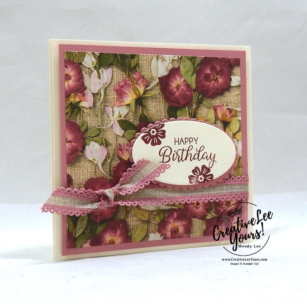 Pressed Petals Gift Card Holder by Jennifer Hamlin, Wendy Lee, stampin Up, SU, #creativeleeyours, hand made card,  creativity, accomplishment, share, joy, customize, friend, birthday, hello, thanks, celebration, stamping, creatively yours, creative-lee yours, Beautiful Bouquet stamp set, fun fold, gift card, DIY, technique, patternpaper, flowers, Diemonds team meeting, business opportunity, home business