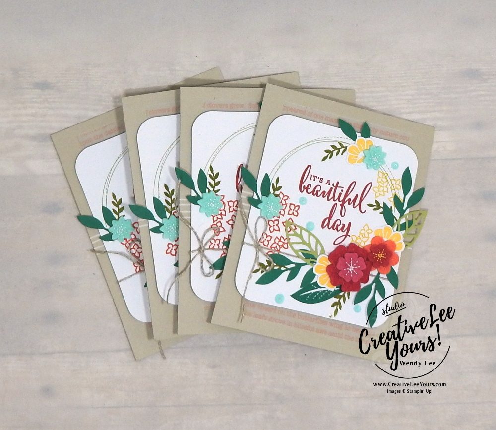 Beautiful Day by Wendy Lee, For the Love of Felt Kit, alternate, tutorial, stampin Up, SU, #creativeleeyours, hand made card, friend, birthday, hello, thanks, flowers, celebration, creatively yours, creative-lee yours, DIY, product tip, felt, kit, special, thankful, project kit, love what you do stamp set, felt flowers