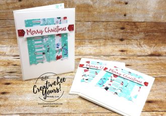 Merry Christmas With Scraps by Wendy Lee, Tutorial, catalog share, stampin Up, SU, #creativeleeyours, hand made card, snowman season stamp set, snowman, snow, winter, christmas, holiday, memories, heartwarming, friend, birthday, hello, thanks, celebration, stamping, creatively yours, creative-lee yours, DIY, BONUS card, class, card club, technique, #patternpaper, #loveitchopit, paper scraps