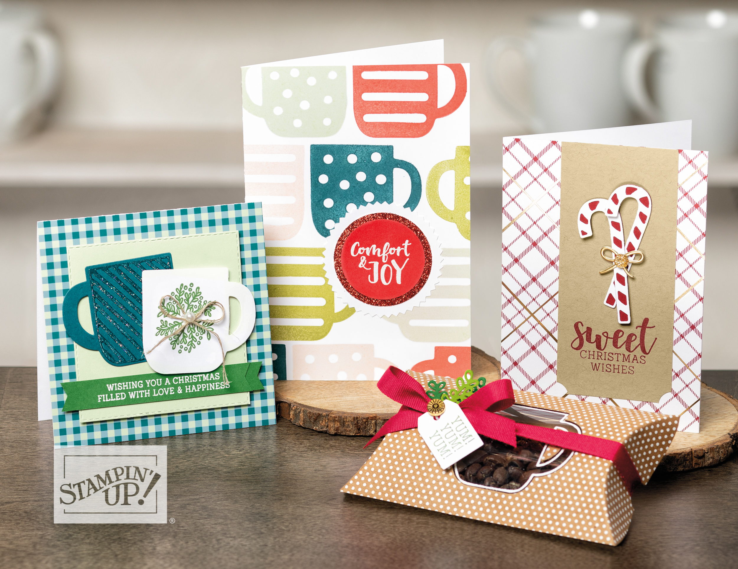 Cup Of Christmas by wendy lee, Stampin Up, #creativeleeyours, wendy lee, creatively yours, creative-lee yours, stamping, paper crafting, patternpaper, celebration, paper crafts, handmade, treats, SU, holiday, 3D, gifts, rubber stamps, crafts, holiday, Christmas, cup of christmas stamp set, mugs, cups, candy cane, cards, tags, holly