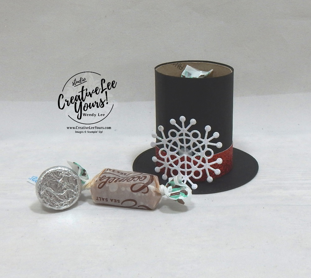 Holiday Centerpieces by Wendy Lee, stampin Up, SU, #creativeleeyours, hand made, Spooktacular bash stamp set, die-cut, ornate label dies, holiday, Christmas, friend, celebration, stamping, creatively yours, creative-lee yours, DIY, masculine, frosty, hat, snowflakes, monsters, treat holder, centerpiece, Halloween, toilet paper roll, patternpaper