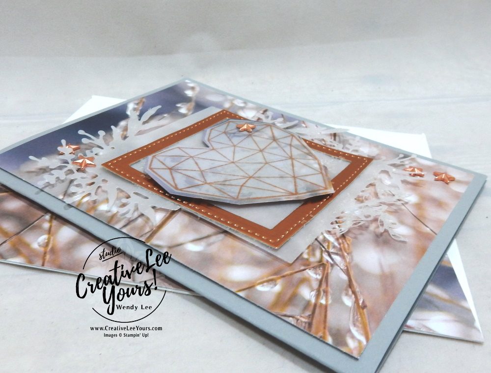 In My Heart by Wendy Lee, stampin Up, SU, #creativeleeyours, hand made card, technique, hearts, friend, birthday, hello, thanks, celebration, encouragement, dreams, stamping, creatively yours, creative-lee yours, modern heart stamp set, DIY, stitched shapes, dies, gratitude, frosted frames dies, stars, glitter, international hightlights, kylie bertucci