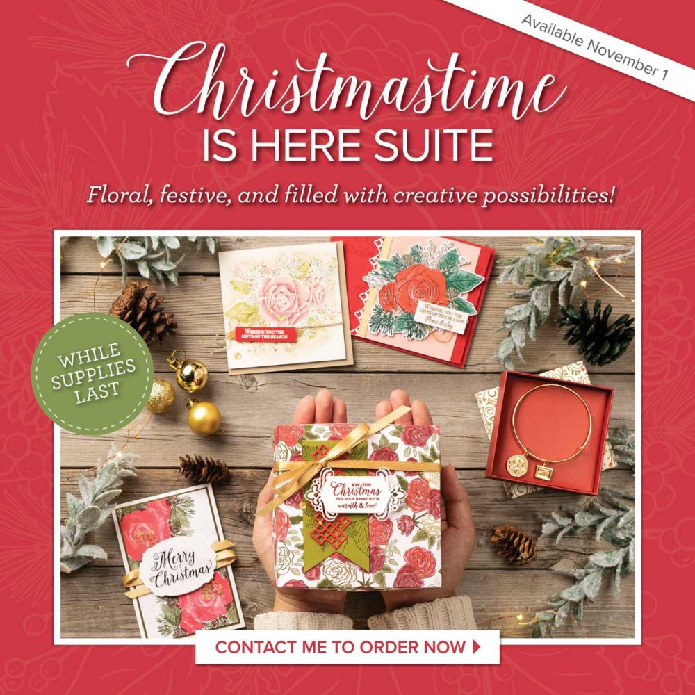 Christmas Time Is Here Suite with Wendy Lee, stampin Up, SU, #creativeleeyours, hand made card, tags, gifts, package, treats, Christmas roses, friend, birthday, hello, thanks, celebration, best wishes, kindness, creatively yours, creative-lee yours, DIY, pattern paper, fast & easy