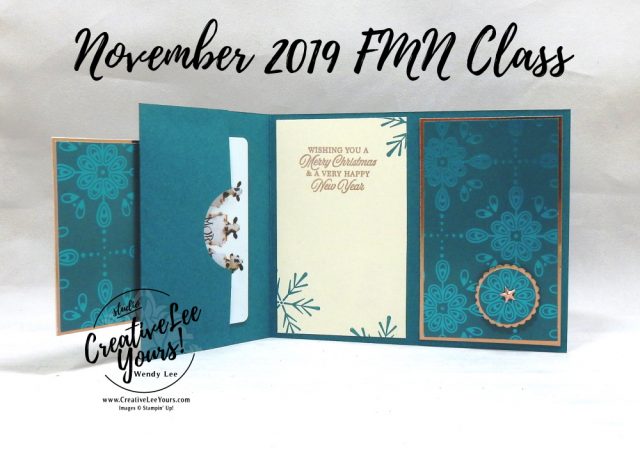 Christmas Present Gift Card Holder by Wendy Lee, October 2019 Paper Pumpkin Kit, stampin up, handmade cards, rubber stamps, stamping, kit, subscription, #creativeleeyours, creatively yours, creative-lee yours, celebration, smile, thank you,  alternate, bonus tutorial, fast & easy, DIY, #simplestamping, card kit, tags, holiday, Christmas, cardinal, trees, winter wishes, snowflakes, FMN, BONUS card, present