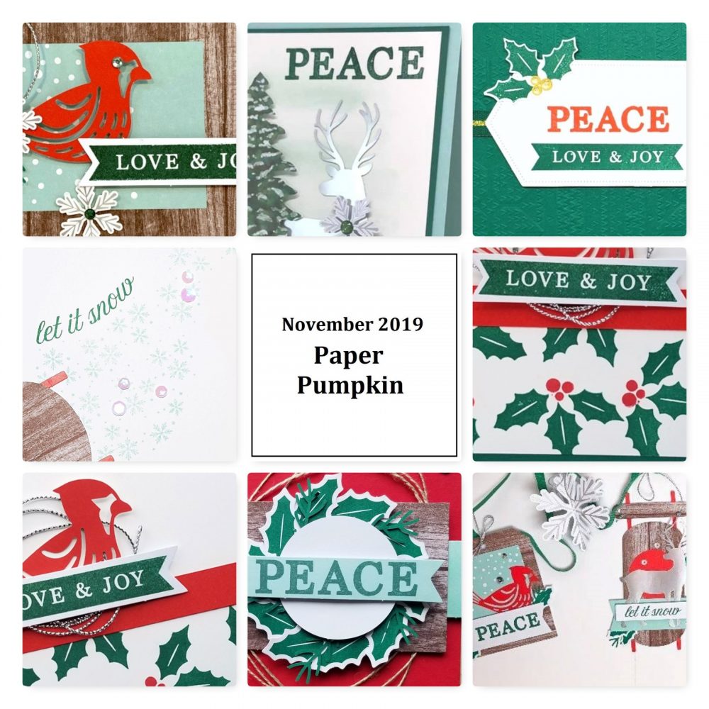 Wendy Lee, November 2019 Paper Pumpkin Kit, stampin up, handmade cards, rubber stamps, stamping, kit, subscription, #creativeleeyours, creatively yours, creative-lee yours, celebration, smile, thank you,  alternate, bonus tutorial, fast & easy, DIY, #simplestamping, card kit, tags, holiday, Christmas, #simplestamping, cardinal, trees, winter wishes, snowflakes, gifts