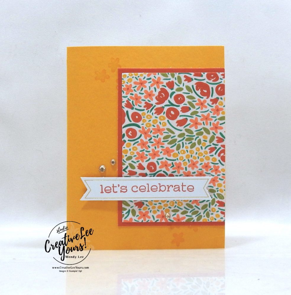 Let's Celebrate by Wendy Lee, December 2019 Paper Pumpkin Kit, stampin up, handmade cards, rubber stamps, stamping, kit, subscription, #creativeleeyours, creatively yours, creative-lee yours, celebration, smile, thank you, birthday, sorry, thinking of you, love, valentine, congrats, lucky, feel better, sympathy, get well, alternate, bonus tutorial, fast & easy, DIY, #simplestamping, card kit, flowers