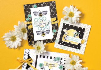 Wendy Lee, stampin Up, SU, #creativeleeyours, handmade card, Honey Bee stamp set, bees, heart, honeycomb, friend, celebration, stamping, creatively yours, creative-lee yours, DIY, paper crafts, #patternpaper, tags, note card, #SAB, #saleabration, golden honey, designer paper, DSP, honey bee project collection, video