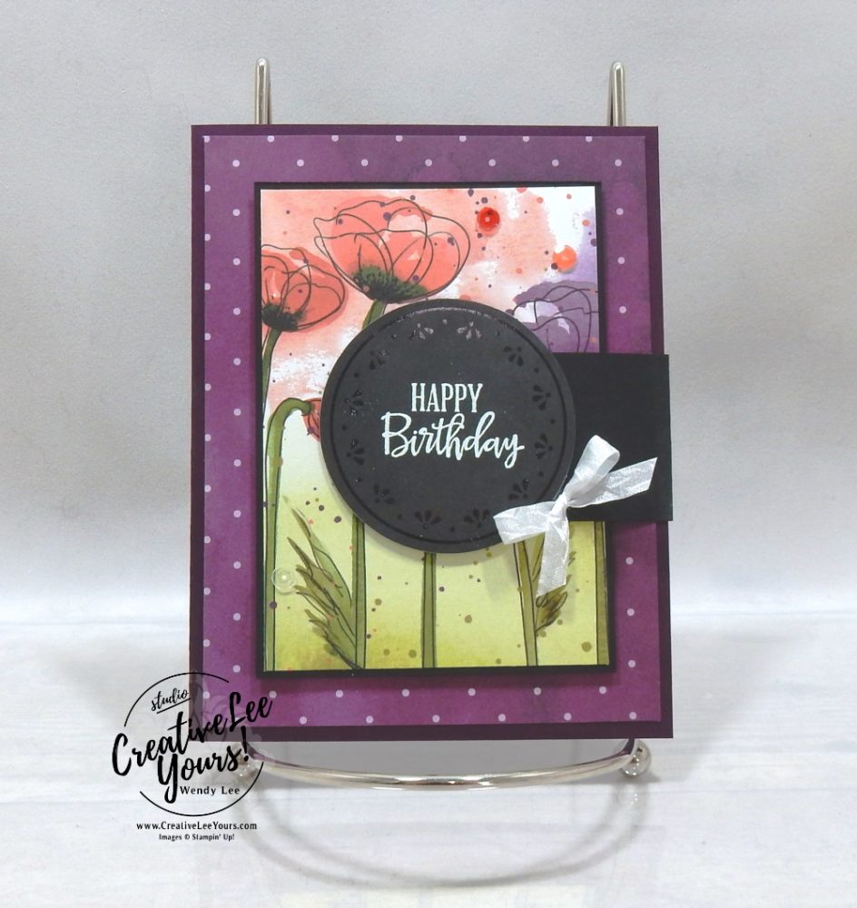 Birthday Flip Fold by wendy lee, Stampin Up, #creativeleeyours, creatively yours, stamping, paper crafting, handmade, , patternpaper, SU, SUO, creative-lee yours, DIY, fellowship, paper crafts, spring, flowers, video, friend, celebration, Peaceful Moments stamp set, FMN, Forget me Not, card club, live paper crafting, ,#onlinecardclasses,# ,#funfoldcards ,#funfoldcard, #makeacardsendacard ,#makeacardchangealife, #tutorial
