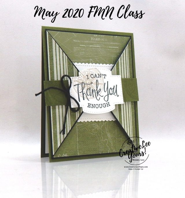 Thank you gate fold by wendy lee, stampin up, stamping, SU, #creativeleeyours, creatively yours, creative-lee yours, handmade card, friend, celebration, congratulations, thank you, dad, hello, stamping, DIY, paper crafts, embossing, tutorial, FMN, forget me not, card club, class, so sentimental stamp set, sailing home stamp set, #makeacardsendacard ,#makeacardchangealife, fun fold, masculine, nautical, maritime, bellyband