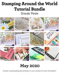 Stamping Around the World Tutorial Bundle, May 2020,blog hop, wendy lee, class, cards, exclusive, #creativeleeyours, creativelee-yours, creatively yours, pattern paper, rubber stamps, Stampin Up, hand made cards, technique, fun fold, DIY, paper crafts