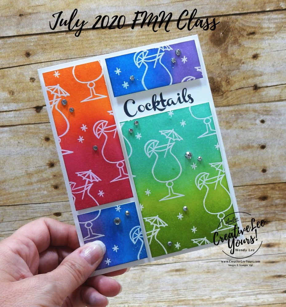 Color Blocked Emboss Resist by wendy lee, stampin up, stamping, SU, #creativeleeyours, creatively yours, creative-lee yours, #cardmaking #handmadecard #rubberstamps #stamping, friend, celebration, congratulations, thank you, hello, birthday, stamping, DIY, paper crafts, #papercrafting , #papercraftingsupplies, #papercraftingisfun , tutorial, FMN, forget me not, card club, class, nothing’s better than stamp set, #makeacardsendacard ,#makeacardchangealife, emboss resist, color block, sponging, ,#tutorial ,#tutorials ,#technique ,#techniques, cocktails