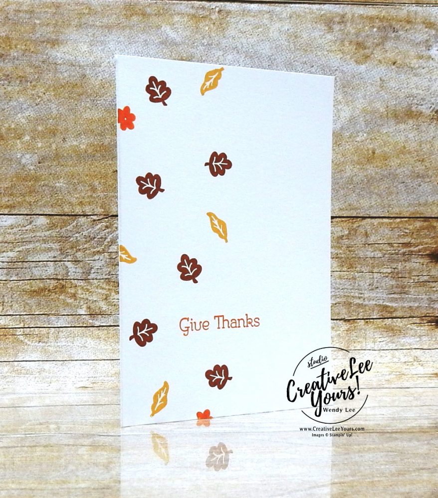 Give Thanks Note Card by Wendy Lee, September 2020 Paper Pumpkin Kit, Hello Pumpkin, stampin up, handmade cards, rubber stamps, stamping, kit, subscription, #creativeleeyours, creatively yours, creative-lee yours, celebration, thank you, birthday, pumpkin, witch hat, cats, flowers, congrats, fall, autumn, leaves, alternate, bonus tutorial, fast & easy, DIY, card kit, subscription, craft kit, #papercrafts , #papercraft , #papercrafting , #papercraftingsupplies, #papercraftingisfun, #makeacardsendacard ,#makeacardchangealife , #paperpumpkin ,#paperpumpkinalternates , #paperpumpkinalternative ,#paperpumpkinalternatives, #papercraftingkit,