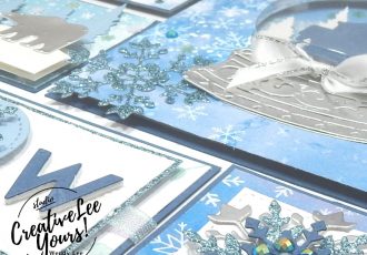 Frosted Winter home decor by wendy lee, stampin up, stamping, SU, #creativeleeyours, creatively yours, creative-lee yours, ,#tutorial ,#tutorials ,#rubberstamps #stamping, friend, celebration, framed art, sampler, holiday, snowflakes, snow globe, winter, thank you, hello, birthday, snow, stamping, DIY, paper crafts, #papercrafting , #papercraftingsupplies, #papercraftingisfun , snowflake wishes stamp set, 3D, framed art