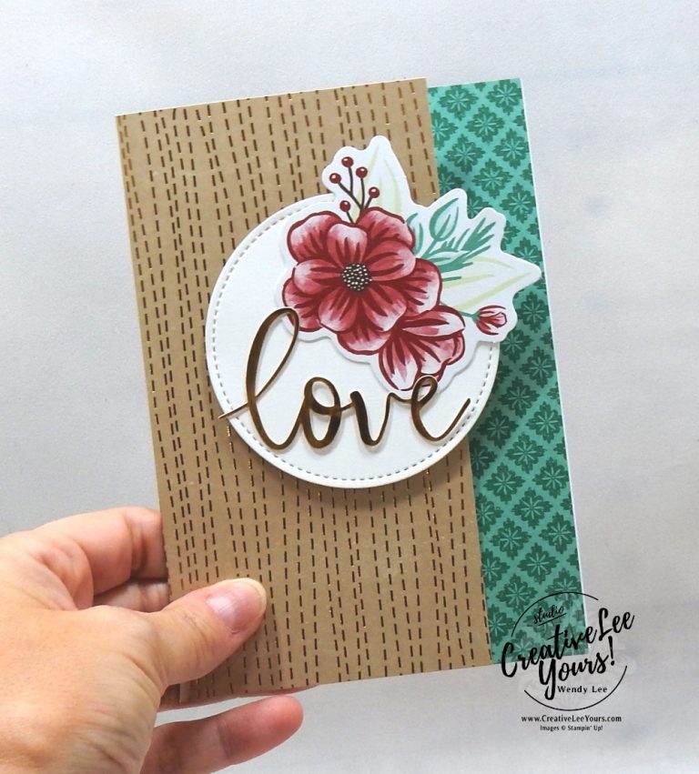 LOVE by Wendy Lee, October 2020 Paper Pumpkin Kit, Joy to the world, stampin up, handmade cards, rubber stamps, stamping, kit, subscription, #creativeleeyours, creatively yours, creative-lee yours, celebration, smile, thank you, birthday, Christmas, flowers, congrats, wreath, joy, peace, love, bonus tutorial, fast & easy, DIY, #simplestamping, card kit, subscription, craft kit, #paperpumpkinalternates , #paperpumpkinalternative ,#paperpumpkinalternatives, #papercraftingkit