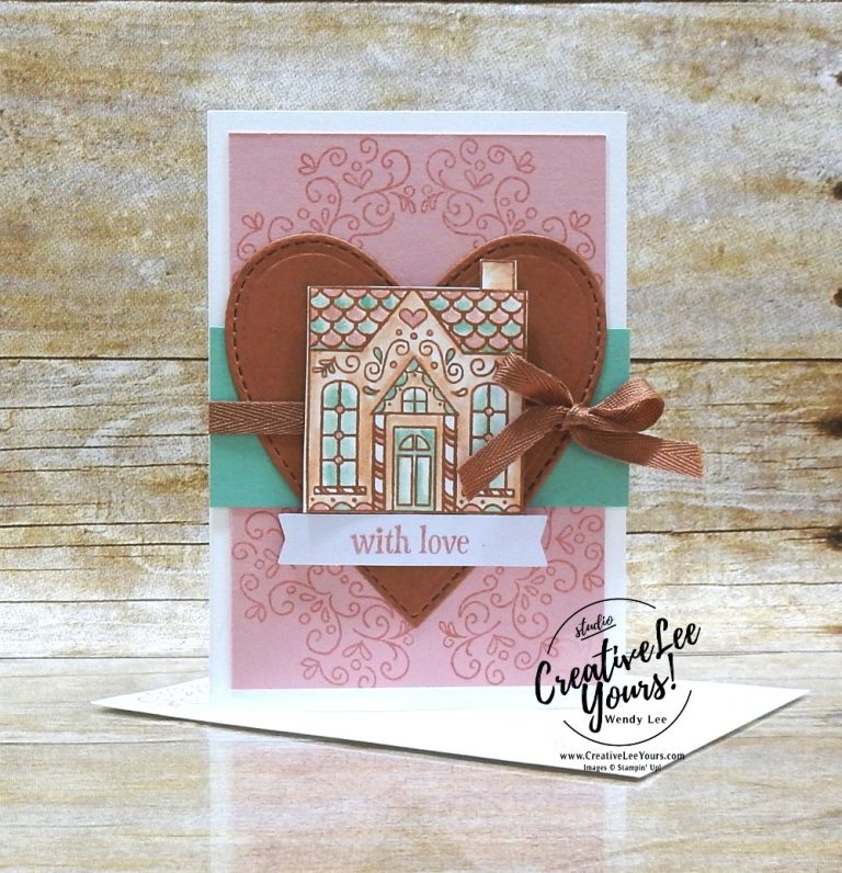 With Love by Wendy Lee, November 2020 Paper Pumpkin Kit, Jolly Gingerbread, stampin up, handmade cards, gift card holder, candy embellishments, peppermint, rubber stamps, stamping, kit, subscription, Valentine, #creativeleeyours, creatively yours, creative-lee yours, celebration, smile, thank you, birthday, congrats, gingerbread, house, love, bonus tutorial, fast & easy, DIY, #simplestamping, card kit, subscription, craft kit, #paperpumpkinalternates , #paperpumpkinalternative ,#paperpumpkinalternatives, #papercraftingkit