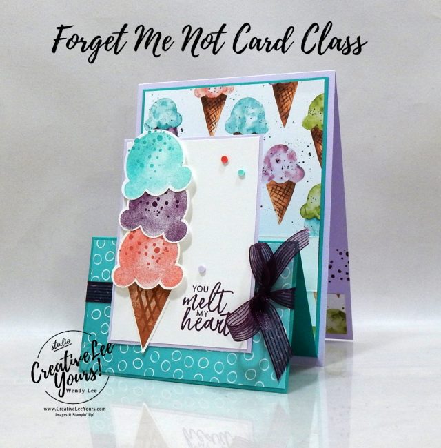 Melt My Heart Double Easel by wendy lee, Sweet Ice Cream stamp set, stampin up, stamping, SU, #creativeleeyours, creatively yours, creative-lee yours, #cardmaking, #handmadecard, #rubberstamps #stamping, friend, thinking of you, thank you, stamping, DIY, paper crafts, #papercrafting , #papercraftingsupplies, #papercraftingisfun , FMN, forget me not, ,#cardclub ,#cardclasses ,#onlinecardclasses ,#funfoldcards ,#funfoldcard ,#tutorial ,#tutorials ,#makeacardsendacard ,#makeacardchangealife, ,#tutorial ,#tutorials, ice cream, fun fold, #simplestamping, ,#SAB, #saleabration,