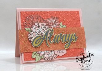 Always You by wendy lee, Maui Achievers Blog Hop, stampin up, stamping, SU, #creativeleeyours, creatively yours, creative-lee yours, #cardmaking, #handmadecard, #rubberstamps, #stamping, friend, celebration, congratulations, thank you, hello, birthday, thinking of you, love, anniversary, DIY, paper crafts, #papercrafting , #papercraftingsupplies, #papercraftingisfun, Love and Always stamp set, flowers, sponging, #technique ,#techniques