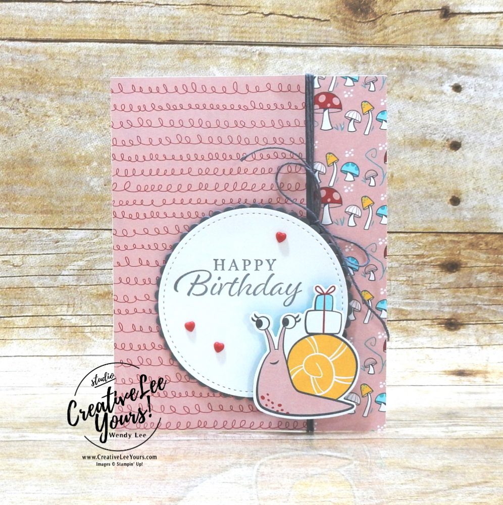 Super Cute Wobble Card by Wendy Lee, stampin Up, SU, #creativeleeyours, handmade card, friend, celebration , birthday, stamping, creatively yours, creative-lee yours, DIY, papercrafts, rubberstamps, #stampinupdemonstrator , #papercrafts , #papercraft , #papercrafting , #papercraftingsupplies, #papercraftingisfun, video , Happy Thoughts stamp set, #tutorial ,#tutorials, thank you, #snailedit, #snailmail, #darlingdonkeys, ,#SAB, #saleabration, #wobblecard, #live, facebook live