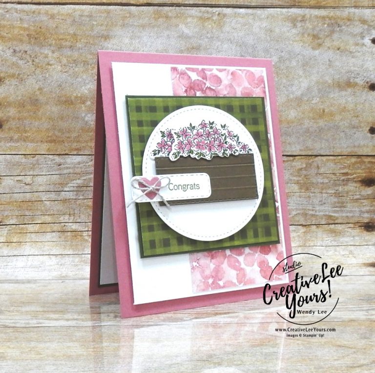 Crate of Flowers by Wendy Lee, stampin Up, SU, #creativeleeyours, handmade card, friend, celebration , birthday, congrats, friend, birthday, stamping, creatively yours, creative-lee yours, DIY, papercrafts, rubberstamps, #stampinupdemonstrator , #papercrafts , #papercraft , #papercrafting , #papercraftingsupplies, #papercraftingisfun, video , Hydrangea Haven stamp set, #tutorial ,#tutorials, thank you, #live, Facebook live, hydrangea hill