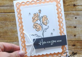 Here For You Now by Wendy Lee, #creativeleeyours , #stampinup , #su , #stampinupdemonstrator , #cardmaking, #handmadecard, #rubberstamps, #stamping, #DIY, #papercrafts , #papercraft , #papercrafting , #papercraftingsupplies, #papercraftingisfun, #papercraftingideas, #makeacardsendacard ,#makeacardchangealife , Stampers Showcase Blog Hop, pale papaya, color and contour stamp set, scallop contour, new catalog, flowers
