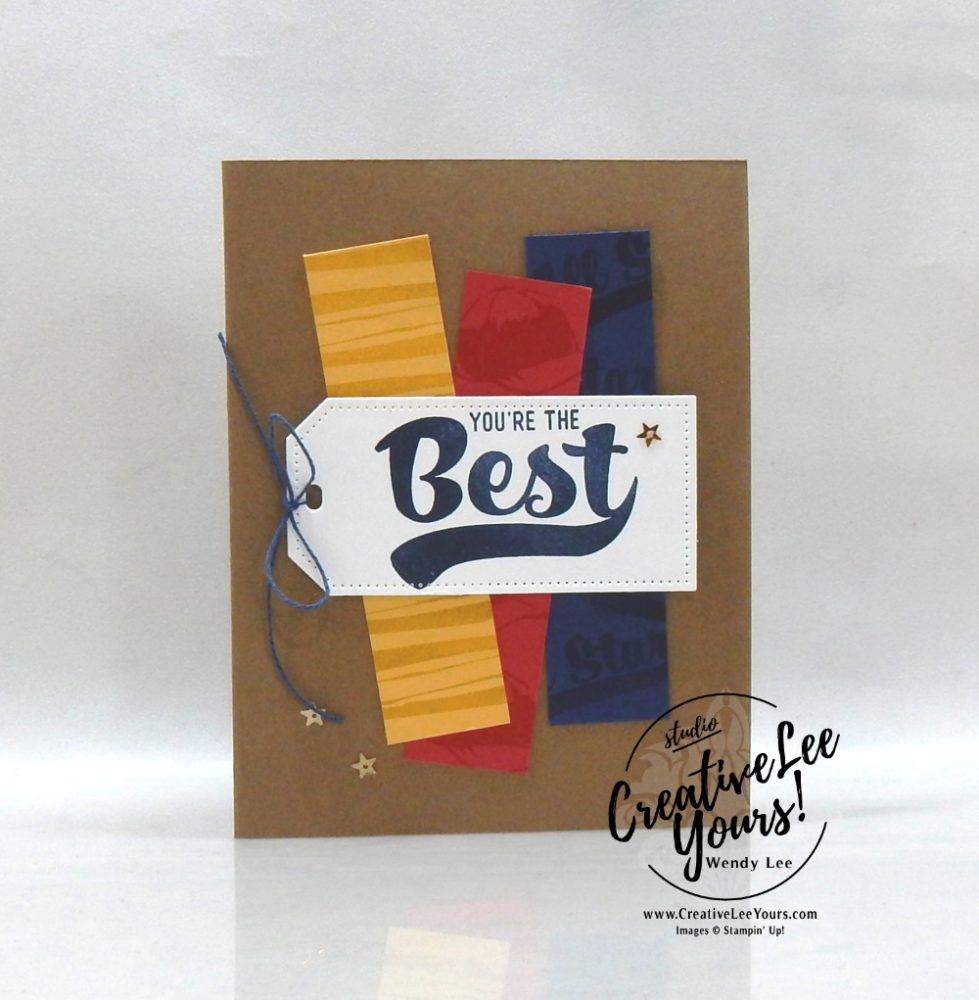 You’re The best by Wendy Lee, May 2021 Paper Pumpkin Kit, stampin up, handmade cards, rubber stamps, stamping, kit, subscription, #creativeleeyours, creatively yours, creative-lee yours, celebration, smile, thank you, birthday, sorry, thinking of you, love, congrats, lucky, feel better, sympathy, get well, grateful, comfort, encouragement, hearts, anniversary, wedding, bonus tutorial, fast & easy, DIY, #simplestamping, card kit, subscription, craft kit, baseball, #paperpumpkinalternates , #paperpumpkinalternative ,#paperpumpkinalternatives, #papercraftingkit,#batterup, masculine