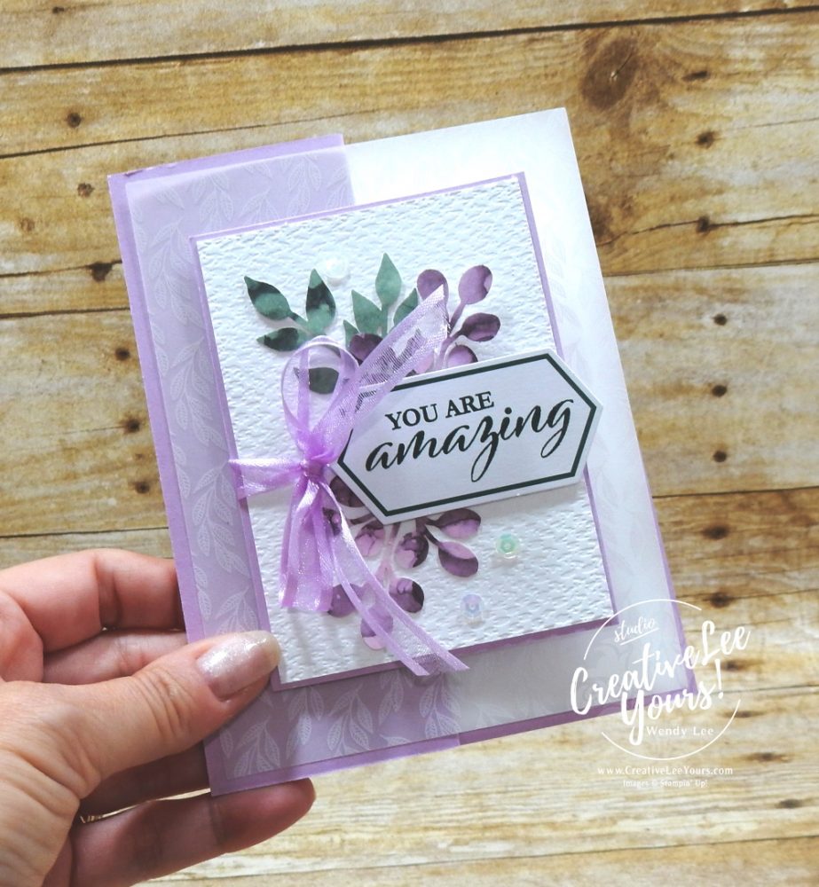 Amazing Z-Fold by Wendy Lee, June 2021 Paper Pumpkin Kit, Expressions In Ink, stampin up, handmade cards, rubber stamps, stamping, kit, subscription, #creativeleeyours, creatively yours, creative-lee yours, celebration, smile, thank you, friend, birthday, sorry, thinking of you, love, congrats, lucky, feel better, sympathy, get well, grateful, comfort, encouragement, hearts, anniversary, wedding, bonus tutorial, fast & easy, DIY, #simplestamping, card kit, subscription, craft kit, watercolor, #paperpumpkinalternates , #paperpumpkinalternative ,#paperpumpkinalternatives, #papercraftingkit,zfold, amazing