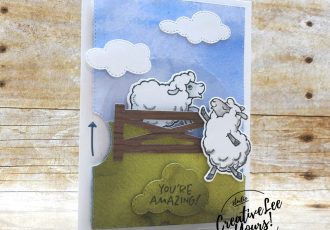 You're Amazing Spinner by wendy lee, Fun Fold, Counting Sheep stamp set, Sheep Dies, Give It A Whirl Dies, stampin up, stamping, SU, #creativeleeyours, creatively yours, creative-lee yours, #cardmaking, #handmadecard, #rubberstamps #stamping, friend, thinking of you, sympathy, thank you, birthday, love, anniversary, stamping, interactive card, DIY, paper crafts, welcome, #papercrafting , #papercraftingsupplies, #papercraftingisfun , FMN, forget me not, ,#cardclub ,#cardclasses ,#onlinecardclasses , tutorial ,#tutorials ,#funfoldcards ,#funfoldcard ,#makeacardsendacard ,#makeacardchangealife