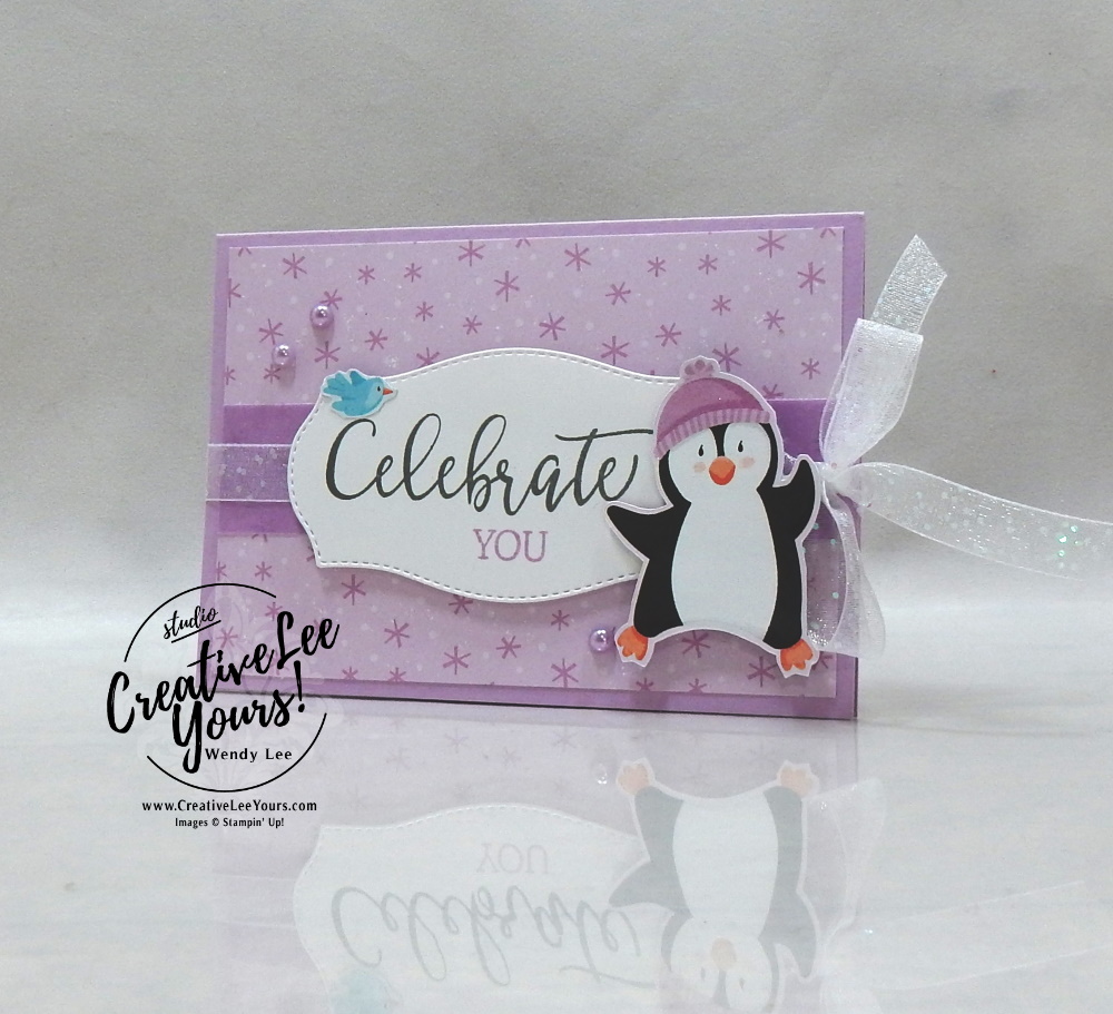 Celebrate You Gift Card Holder by wendy lee, #creativeleeyours, creatively yours, creative-lee yours, DIY, SU, rubber stamps, class, thank you, birthday, Christmas, Penguin Playmates, Create With Friends stamp set, friend, birthday, #stampinup, #stampinupdemonstrator, #love, #cardmaking, #handmadecard, #rubberstamps, #stamping,#tutorial ,#tutorials, #papercrafts , #papercraft , #papercrafting , #papercraftingsupplies, #papercraftingisfun, #papercraftingideas, #makeacardsendacard ,#makeacardchangealife, #cardclasses, gift card holder, winter