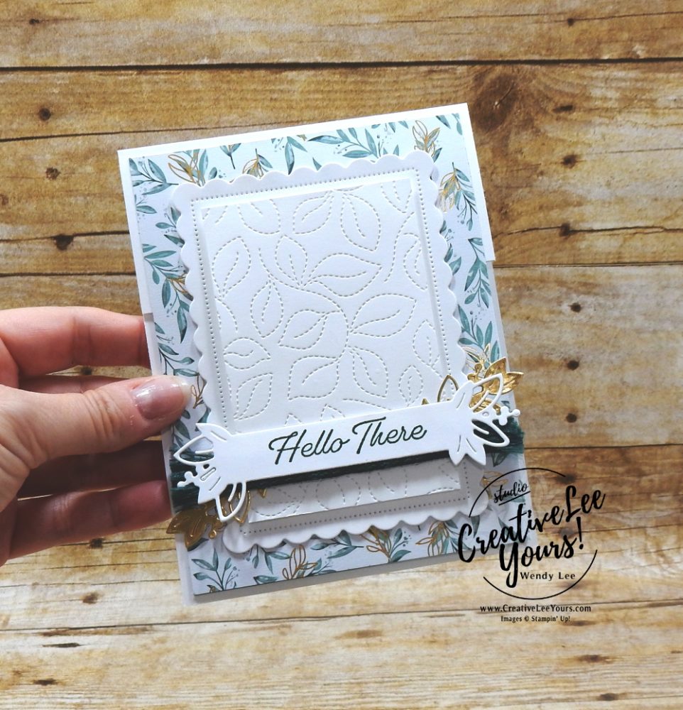 Hello There by Wendy Lee, Edens Garden stamp set, #evereden, #creativeleeyours , #stampinup , #su , #stampinupdemonstrator , #cardmaking, #handmadecard, #rubberstamps, #stamping, #DIY, #papercrafts , #papercraft , #papercrafting , #papercraftingsupplies, #papercraftingisfun, #papercraftingideas, #makeacardsendacard ,#makeacardchangealife , friend, ,#tutorial ,#tutorials , #funfoldcards ,#funfoldcard, #livepapercrafting, #facebooklive, #patternpaper, #earlyrelease