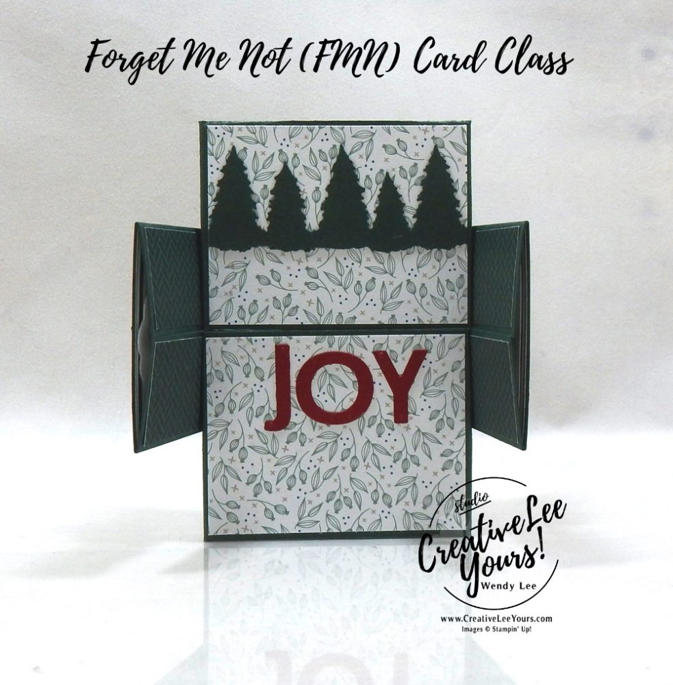 Never Ending Fun Fold by wendy lee, Evergreen Elegance stamp set, stampin up, stamping, SU, #creativeleeyours, creatively yours, creative-lee yours, #cardmaking, #handmadecard, #rubberstamps, #stamping, Christmas, Holiday, DIY, paper crafts, #papercrafting , #papercraftingsupplies, #papercraftingisfun, #stampinupdemonstrator, tutorial, ,#cardclub ,#cardclasses ,#onlinecardclasses,#fmn ,#forgetmenot, #funfoldcards ,#funfoldcard, #neverendingfunfold, #simplestamping