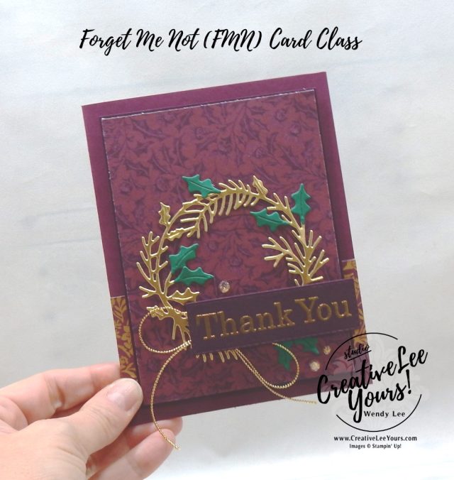 Seasonal Thank You by wendy lee, Sparkle of the Season stamp set, Best Year Stamp Set, stampin up, stamping, SU, #creativeleeyours, creatively yours, creative-lee yours, #cardmaking, #handmadecard, #rubberstamps, #stamping, Christmas, Thank You, Holiday, DIY, paper crafts, #papercrafting , #papercraftingsupplies, #papercraftingisfun, #stampinupdemonstrator, tutorial, ,#cardclub ,#cardclasses ,#onlinecardclasses,#fmn ,#forgetmenot, #funfoldcards ,#funfoldcard, Blackberry Beauty