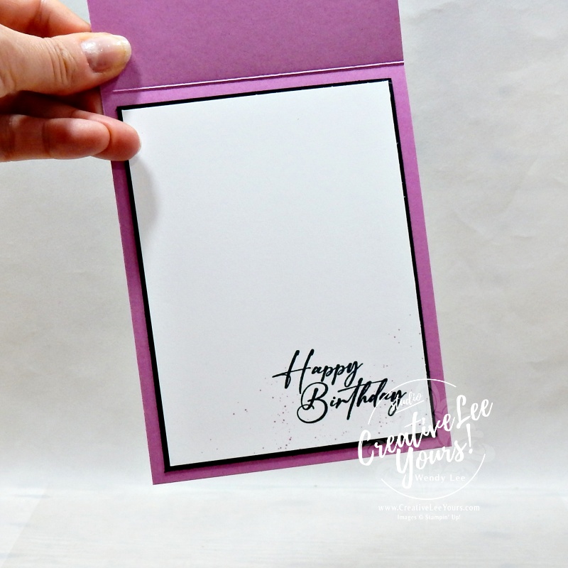 Handmade card with reverse masking technique