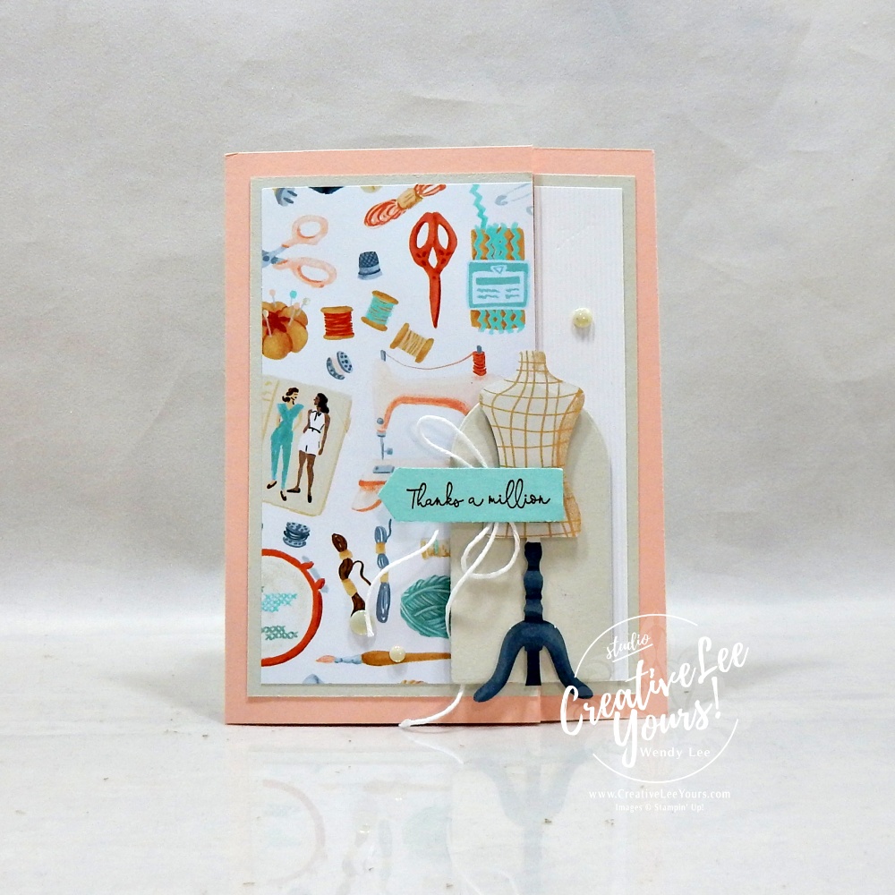 Easy hinge fun fold card featuring Hobby Haven paper, arch die-cut panel, ephemera accents, and Banner Sayings sentiment.