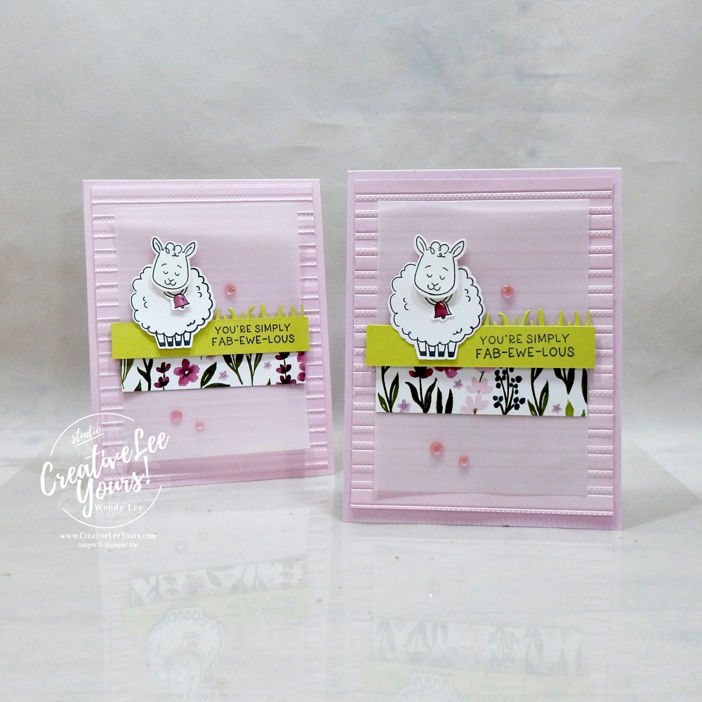 simple handmade card with vellum, embossing, and layered paper