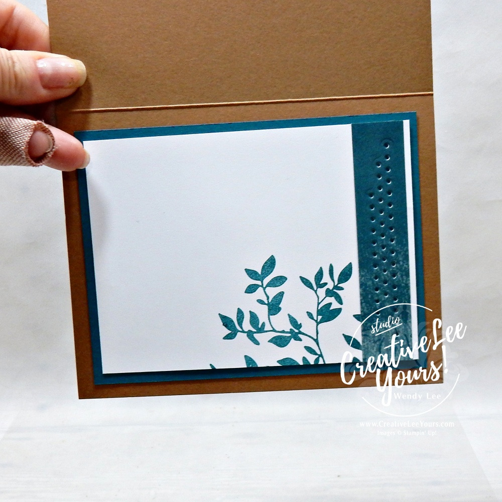 simple handmade card layout using designer paper and layered textures