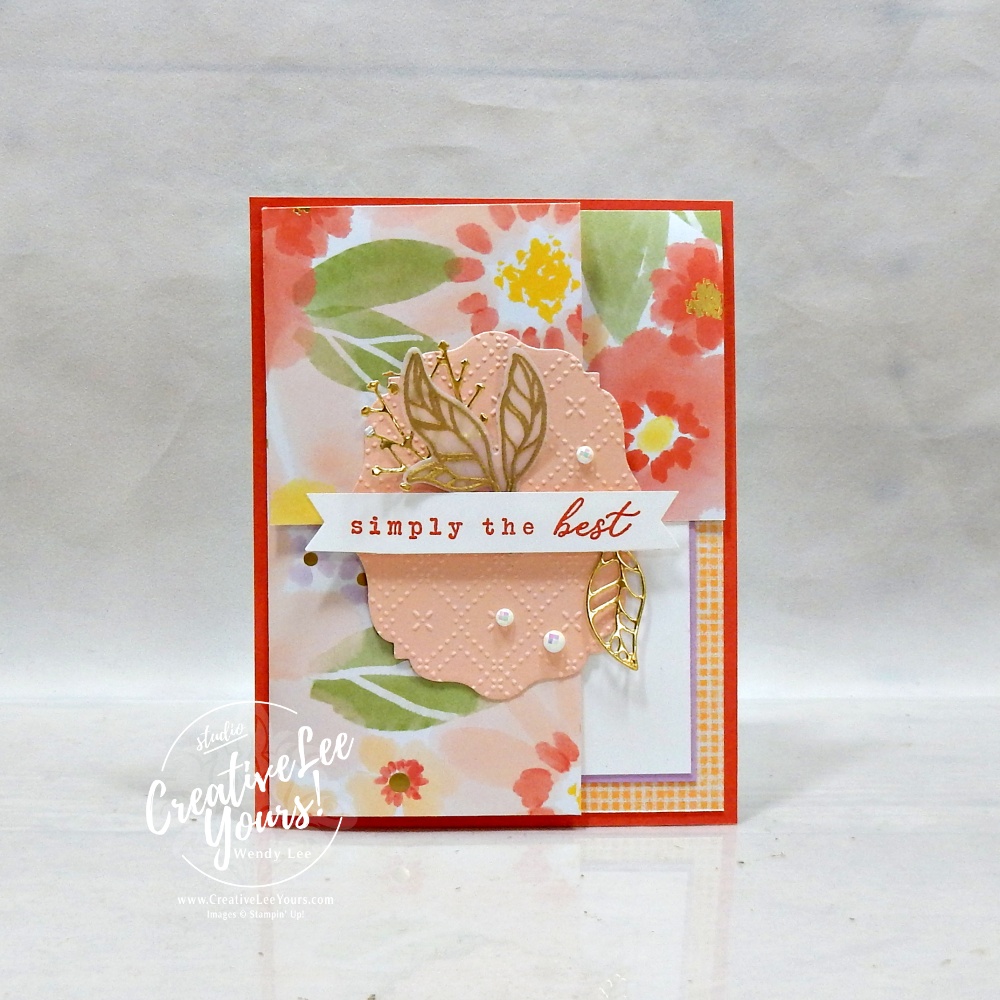 Corner Explosion Fun Fold handmade card featuring layered Designer Series Paper, die-cut details, and a stamped sentiment