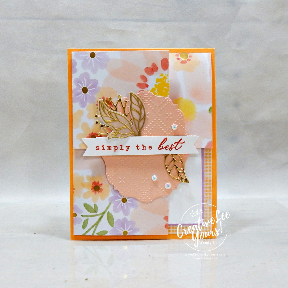 Corner Explosion Fun Fold handmade card featuring layered Designer Series Paper, die-cut details, and a stamped sentiment