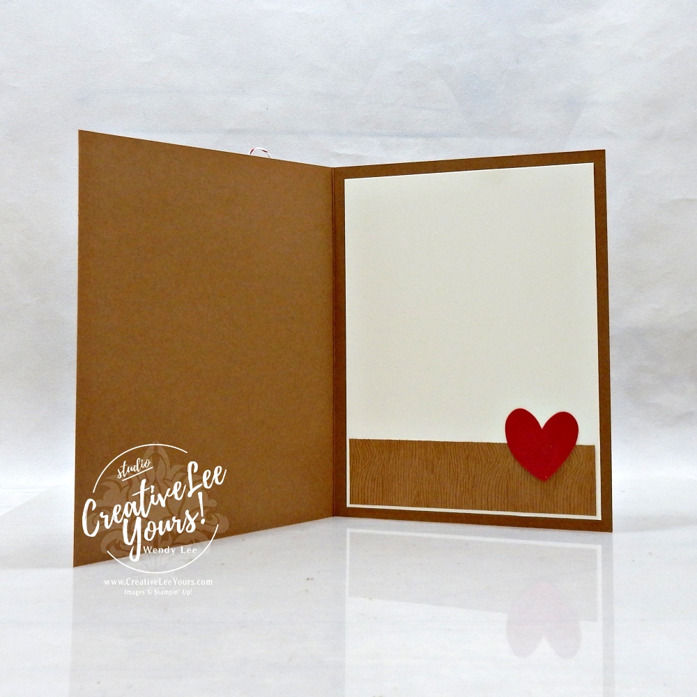 handmade card with neutral tones and stamped puppy background