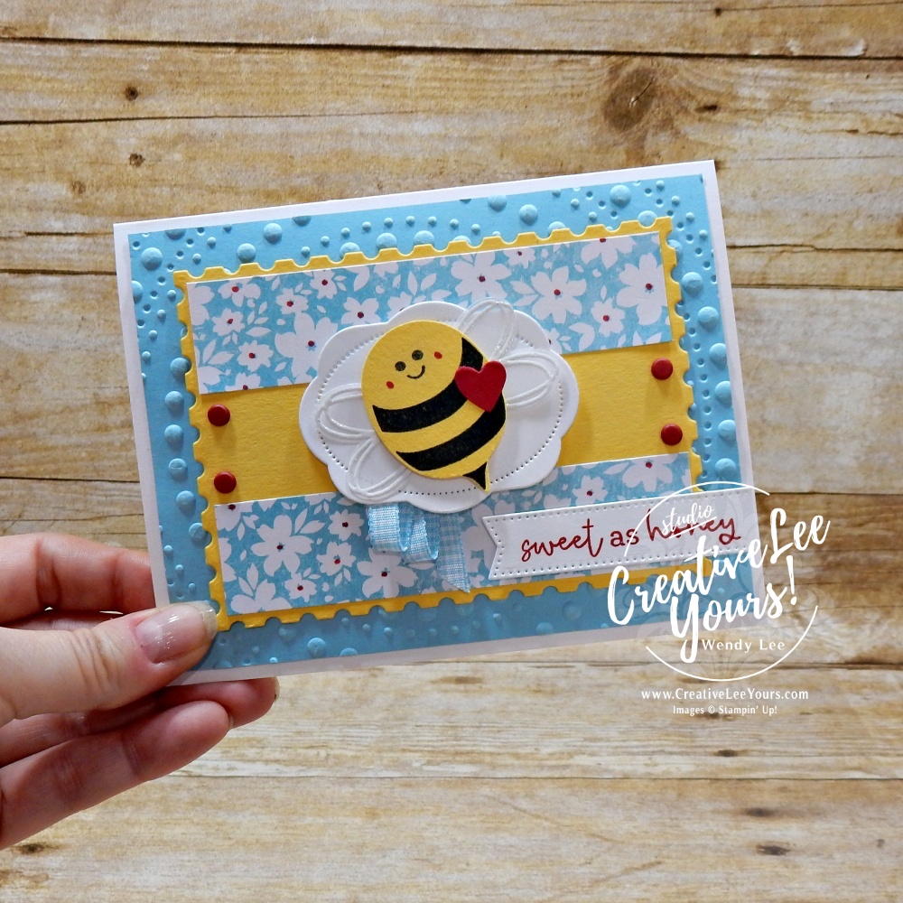 simple layered handmade card layout idea using designer paper